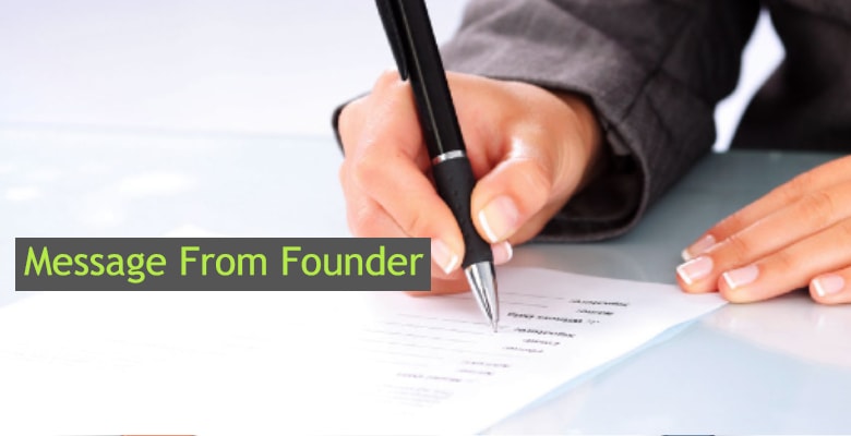 Message From Founder